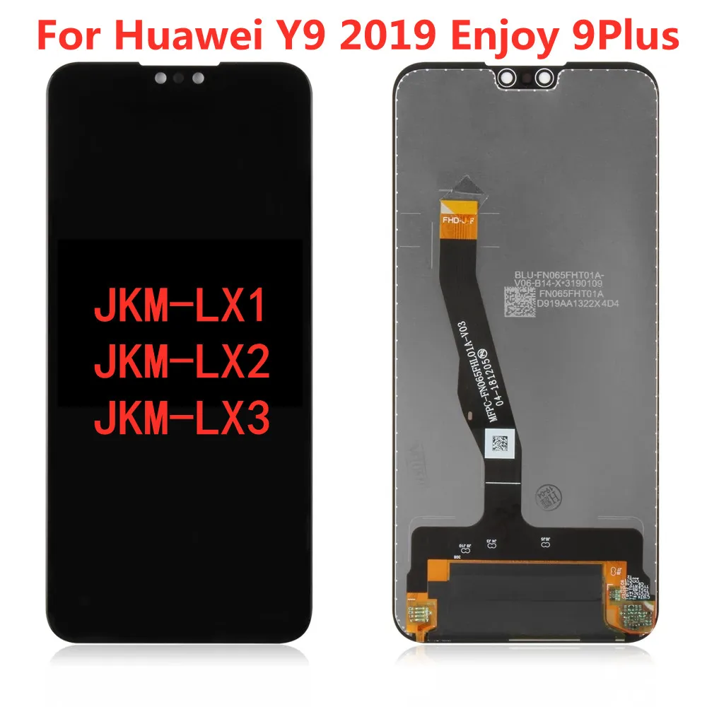 For HUAWEI Y9 2019 Lcd With Frame Display Screen For HUAWEI Y9 2019 Enjoy 9 Plus Screen JKM-LX1 JKM-LX2 LX3 Touch LCD