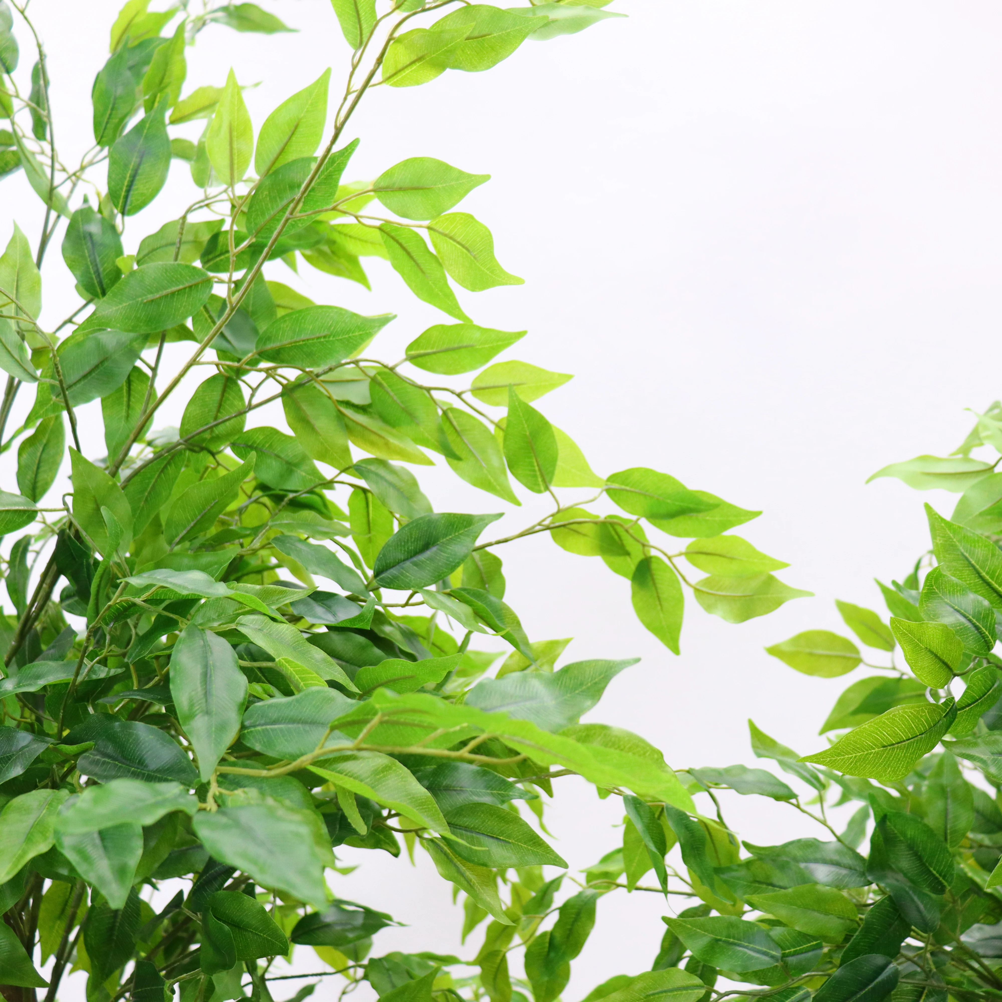 Artificial Ficus Tree, Tall Fake Potted Ficus Tree With Planter, Realistic Texture Potted Faux Ficus Tree For Foyer Porch Decor