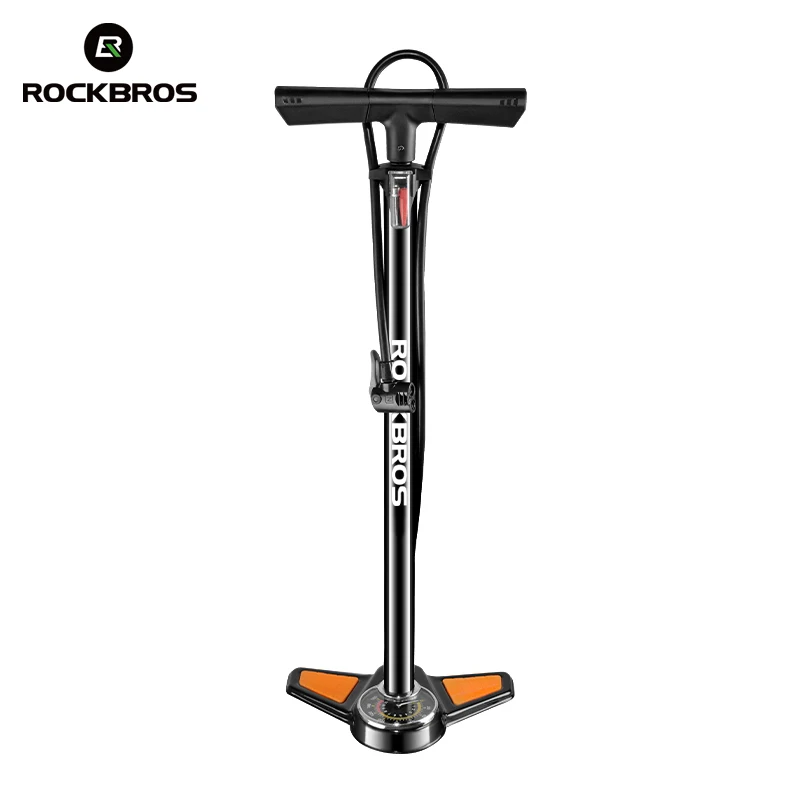 AliExpress ROCKBROS Bicycle Pump 160psi High Pressure Car Motorcycle Balls Manual Air Inflator Pump Barometer Gauge Bike Cycling Tire Pump