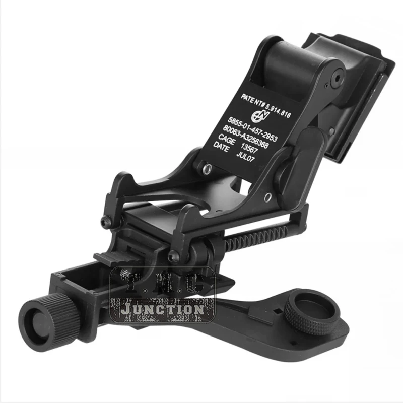 Support tactique VG Rhino + jeu de bras J pour casque CNC, Kit d'accessoires de Rhino usinés AN/PVS-7 PVS14 GS1X20, noir