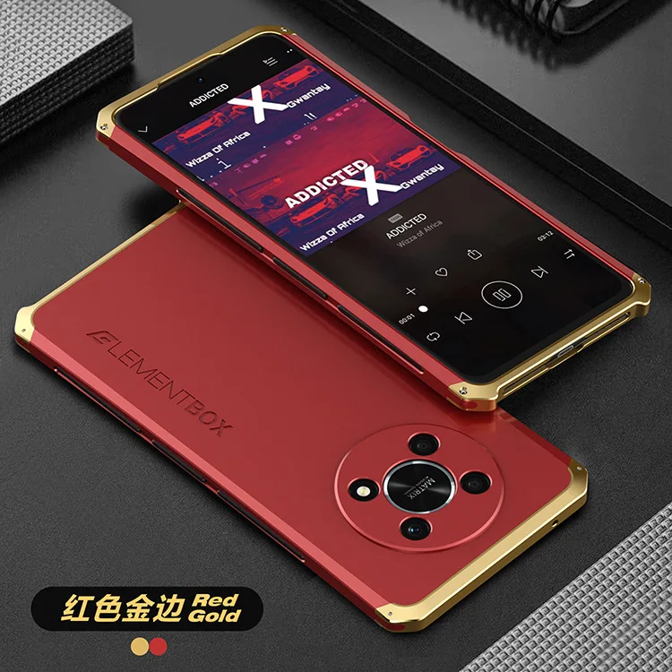 Luxury Shockproof Element Metal Case For Honor X30 X20 X10 Hin Hard Aluminium Alloy Hybrid Plastic Back Cover Cases