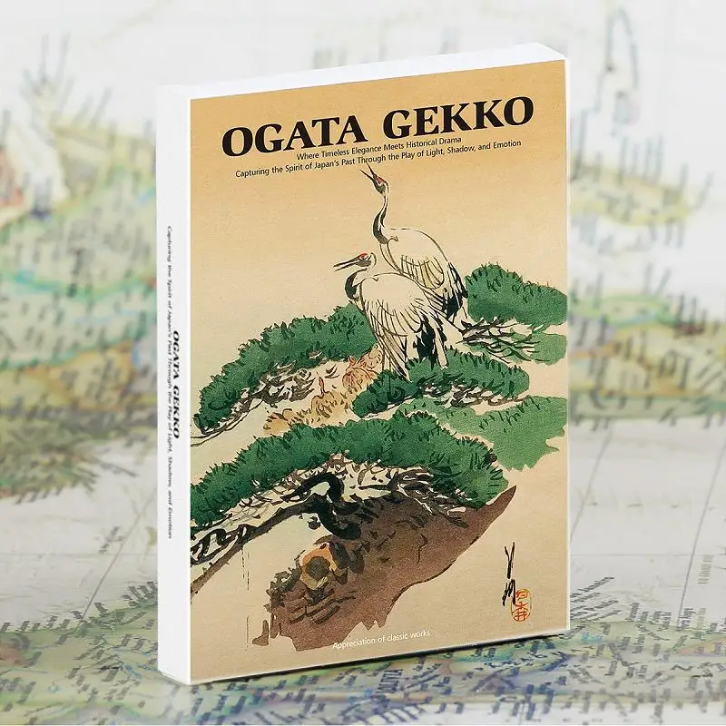 

30Pcs Ogata Gekko Classic Ukiyo-e Art Postcards Japanese Vintage Painting Cards for Journal Wall Decor Gift