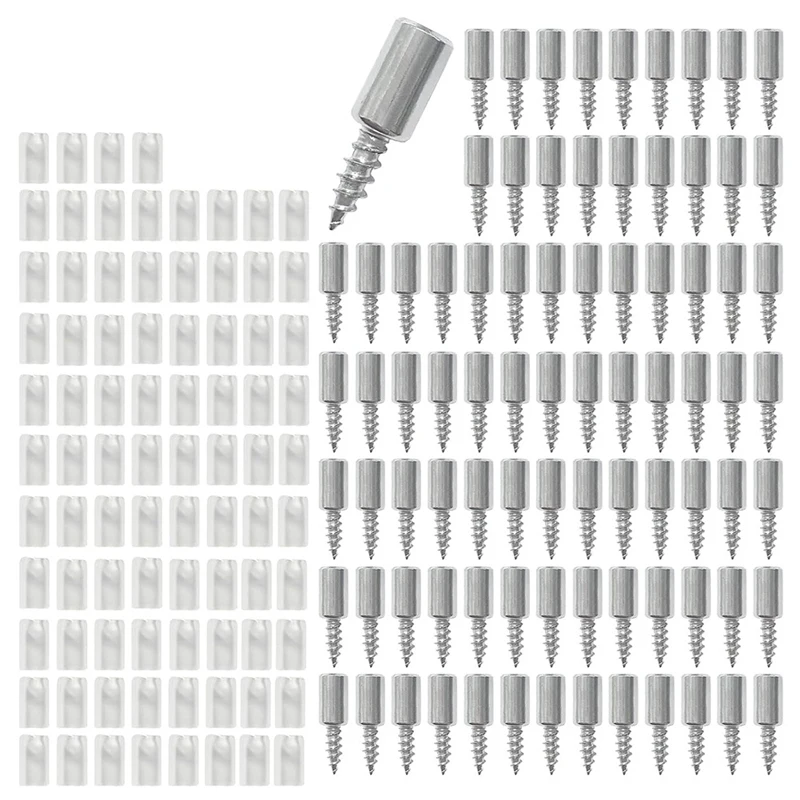 84 PCS Self-Tapping Screws Cabinet Laminate Support Shelf Pins For Shelves Wooden Kitchen Cabinets Bookcases Wardrobes