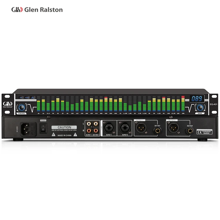 

Glen Ralston EQA31 equipment sound dsp audio crossover compressor processor graphic equalizer audio professional