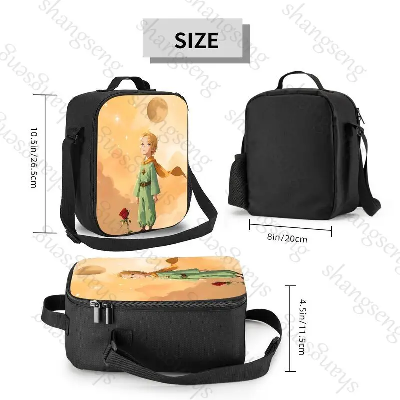 Anime Cartoon Little Prince Insulated Thermal Bag Lunch bag Foods Drink Storage Leakproof Picnic Camping Bags Outdoor Box beach