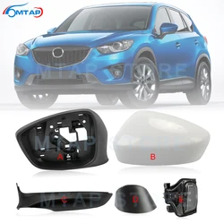 MTAP Car Exterior Parts Rearview Side Mirror Cover Frame Housing LED Turn Signal Lamp Glass Lens For MAZDA CX5 CX-5 KE 2013 2014