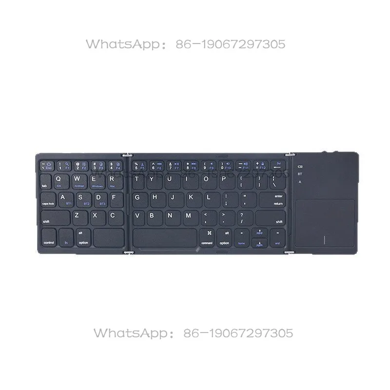

Popular B033 Tri-fold Bluetooth with Touch Multi-system Compatible with Tablet Notebook Wireless Keyboard
