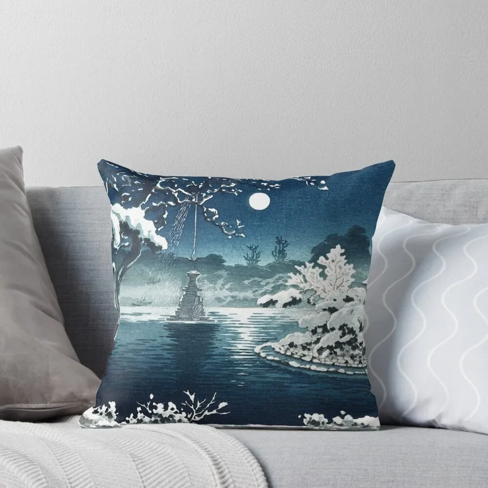 

Moon over Hibiya by Tsuchiya Koitsu Throw Pillow Pillow Cases Decorative christmas ornaments 2025 christmas pillowcases pillow