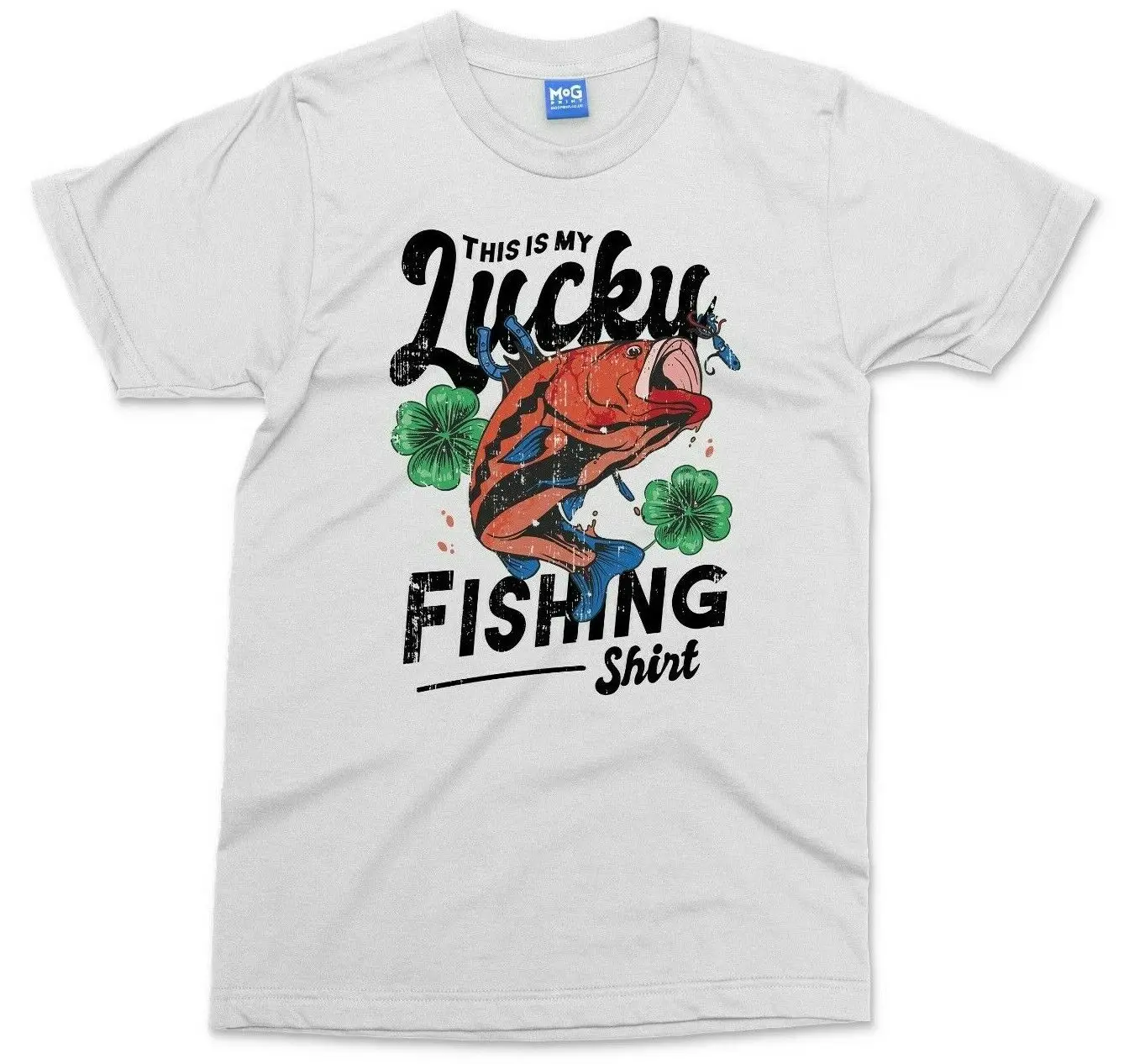 My Lucky Recreational Fishing T-Shirt Fun Gift T-shirt for Fisherman Dad Grandpa Carp Fish T Shirt. New 100% Cotton Casual Top