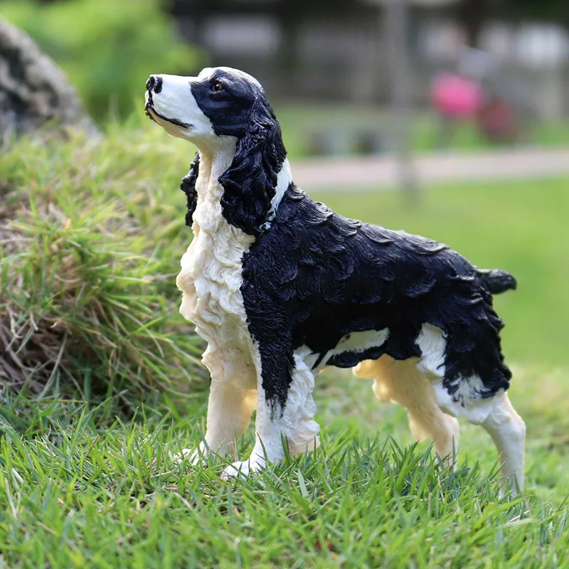 Oenux Duży rozmiar Psy Model Border Collie Dog Niemiecki Samoyed Buldog Shiba Inu Figurki zwierząt domowych Wysokiej jakości dekoracja domu Zabawka dla dzieci — zdjęcie 7