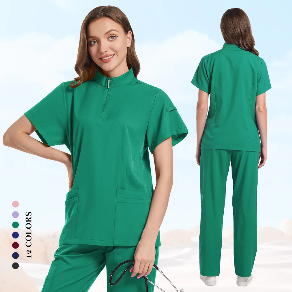 Uniformes générateurs pour femmes, ensemble de gIslande, vêtements de travail pour salon de beauté, haut et pantalon de gIslande cliniques, médecin de spa, soins infirmiers