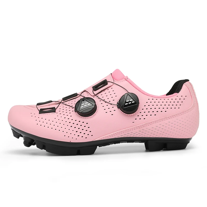 Pink Cycling Shoes women Mtb Cleat Shoes Outdoor Mountain Bike Flat Pedal Shoe Breathable Light Racing Speed Bicycle Footwear