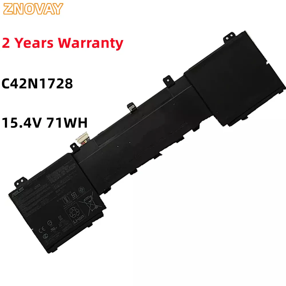 ZNOVAY C42N1728 15.4V 71WH Laptop Battery For Asus ZenBook Pro UX550GE-E2019T,BN005R UX580GD-BN060T,BN085T U5500 UX550GD UX580GE