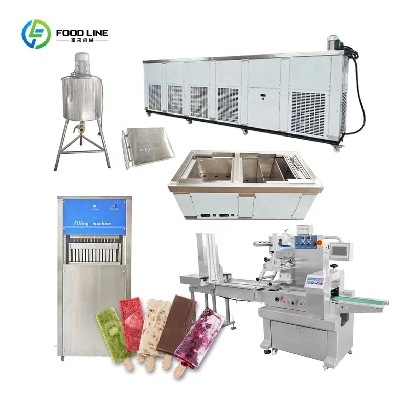 Complete Popsicle Ice Pop Production Line with Lolly Machines for Commercial Plant Custom