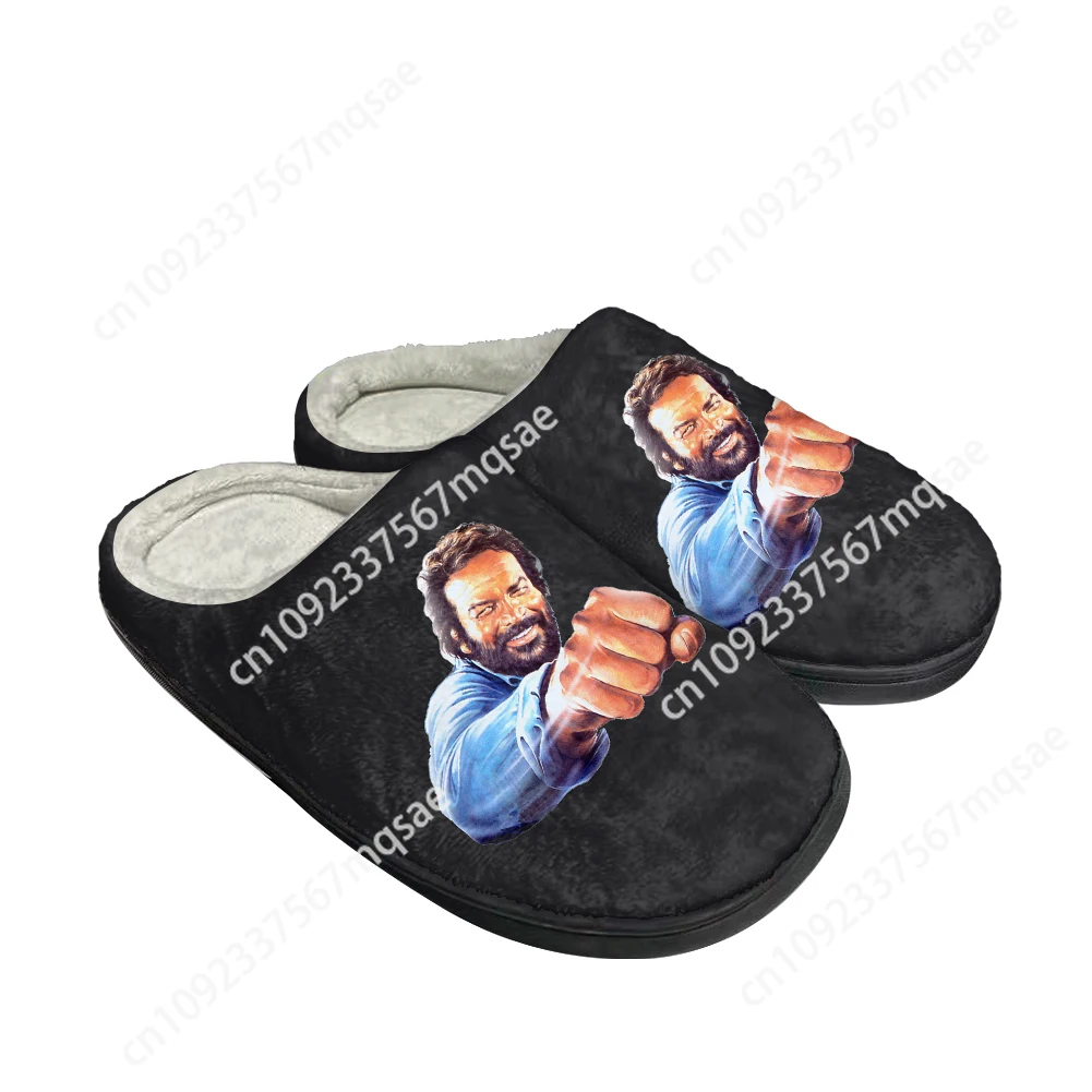 

Hot Cool Bud Spencer Fashion Cotton Custom Slippers Mens Womens Sandals Plush Casual Keep Warm Shoes Thermal Comfortable Slipper