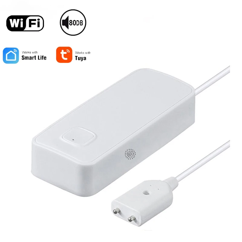 Sistema de Proteção Tuya WiFi Água Vazamento, inteligente Válvula Manipulador, Tuya WIFI Sensor de Água, proteger contra vazamentos de água, 1/2 \