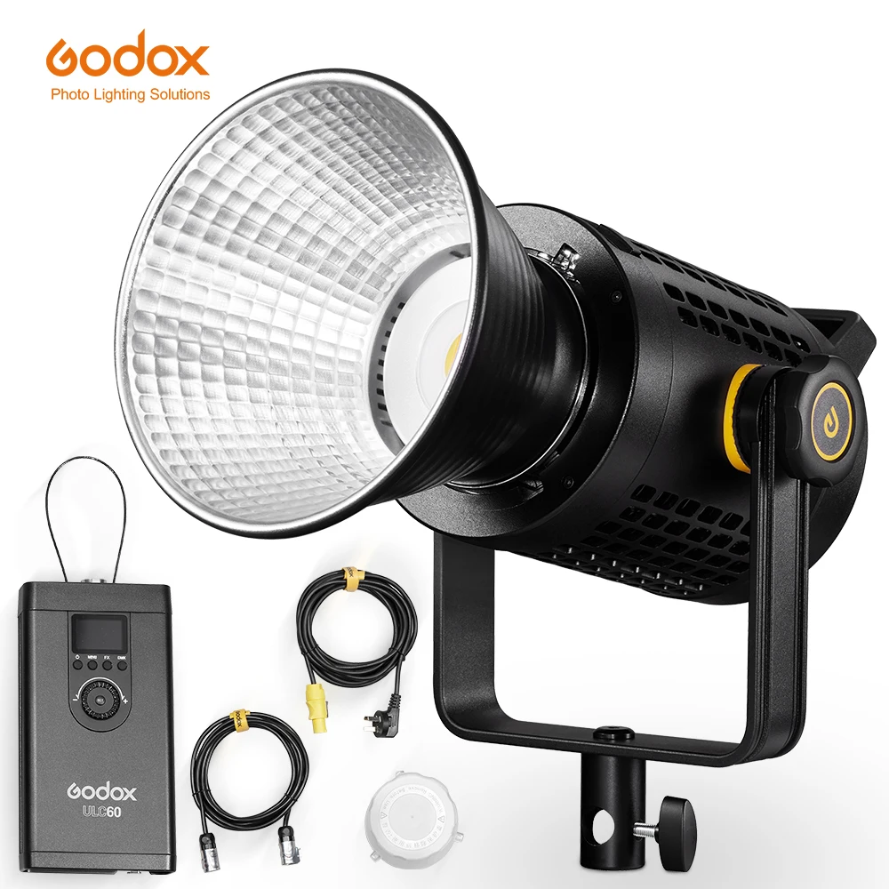 

Godox UL60BI 2800-6500K Bi-Color Silent Bowens Mount LED Video Light Remote Control and App Support for Live Photography