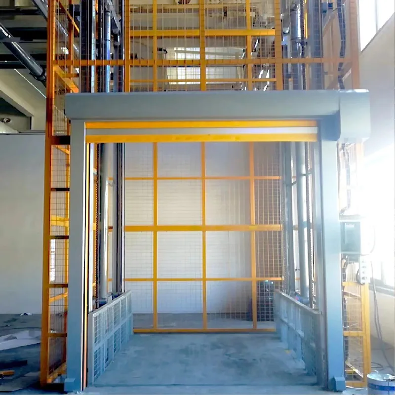 Industrial Guide Rail Goods Lift for Logistics Center Pallet Storage Warehouse and Vertical Cargo Handling Solutions