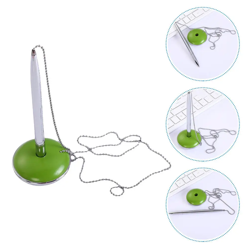 

Signature Pen Chain Bank Counter Standing Design Smooth Writing Office Desk Decorative Multi-Function Signing Pen