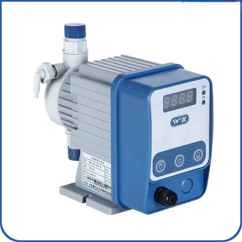 0-70L/H Adjustable Acid Chlorine Chemical Dosing Electronic Metering Pump For Swimming Pool