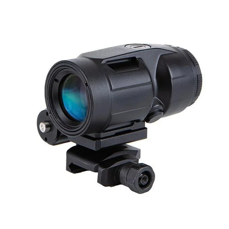 

Tactical 3x22mm Juliet3-Micro Magnifier Push-Button Flip-to-Side Magnifier QD Mount for Holographic Airsoft Rife Hunting Wargme