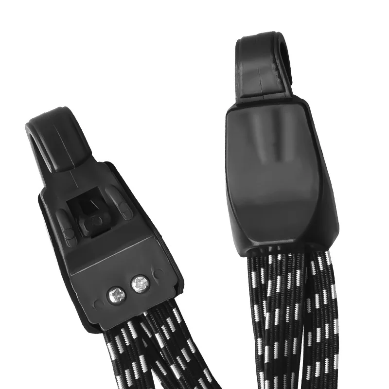 حبل أمتعة الدراجة الجبلية، أشرطة مرنة، خطافات حبل، مرونة قوية، مريحة للحمل، أحزمة شد خارجية