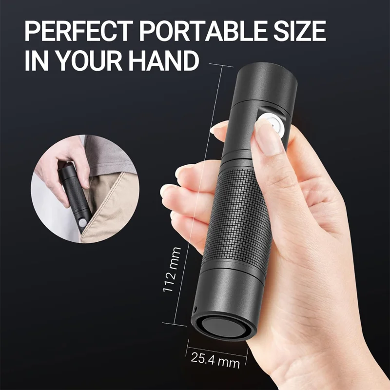 NEXTORCH ED10 Family Emergency Flashlight Portable Rechargeable EDC Flashlight 1400 Lumen IPX7 Outdoor Camping Riding high power