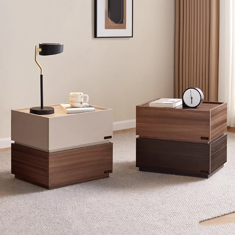 Mesita de noche Modular que ahorra espacio, organizador de esquina de lujo, tocadores de mesita de noche a la moda, Muebles nórdicos Librero, Muebles únicos