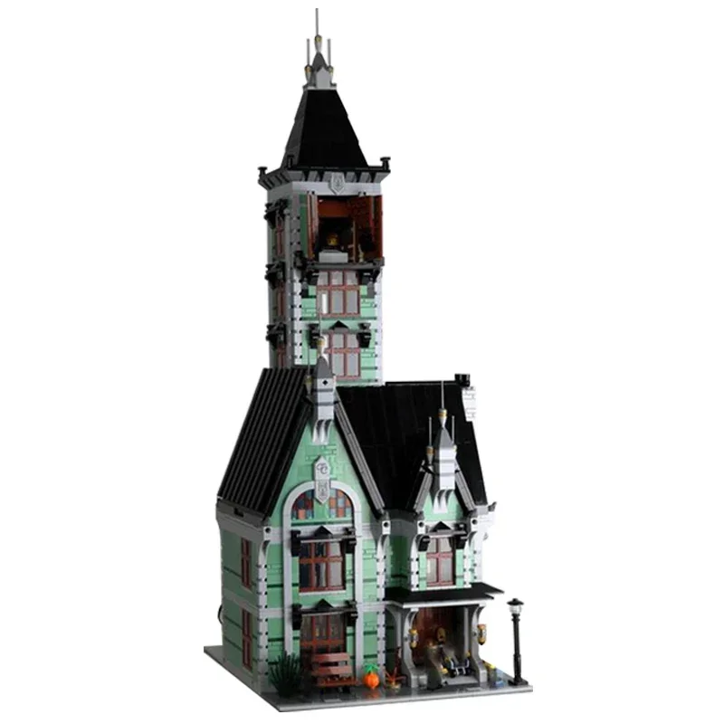 Medieval Street View Model Moc Building Bricks Ghost House Building Technology Blocks Gifts Christmas Toys DIY Sets Assembly