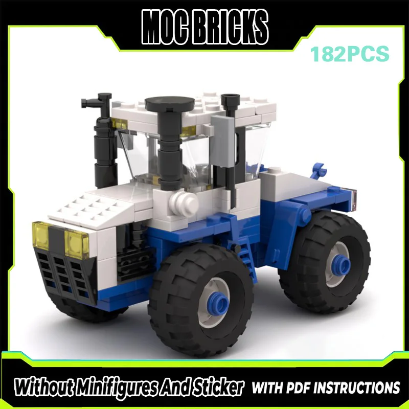 

City Car Model MOC Building Bricks FW60 Articulated Tractor Modular Technology Gifts Holiday Assemble Children Toys Suit
