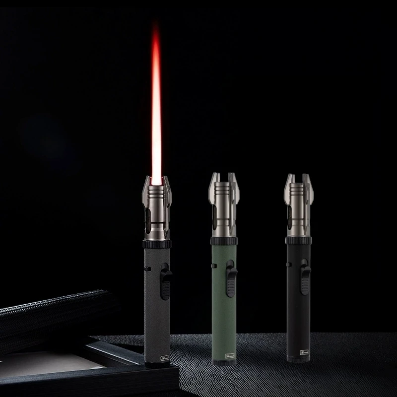 

New High-power High-temperature Outdoor Lighter with 360 ° Metal Windproof Turbine Torch Spray Gun Barbecue Welding Cigar Tool
