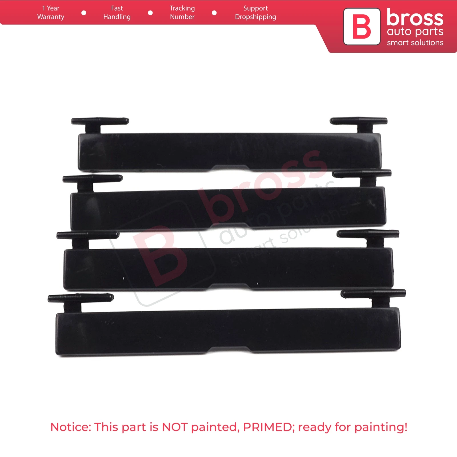 BSR630-1 4X Roof Flap Rack Carrier Mount Molding Port Bag Rail Lid Cover Trim A2136900182 for Mercedes E W213  S213  95*12 mm