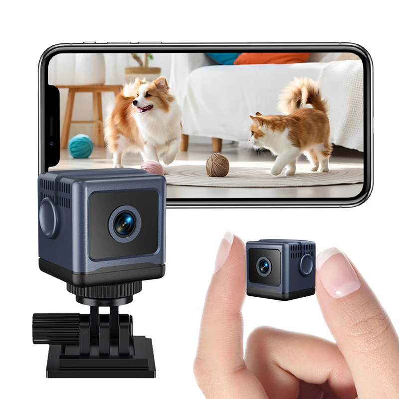 Mini Battery-powered Camera With Wireless Connection Monitoring Movement Detecting Intruders Sending Intelligent Alerts 2026 NEW