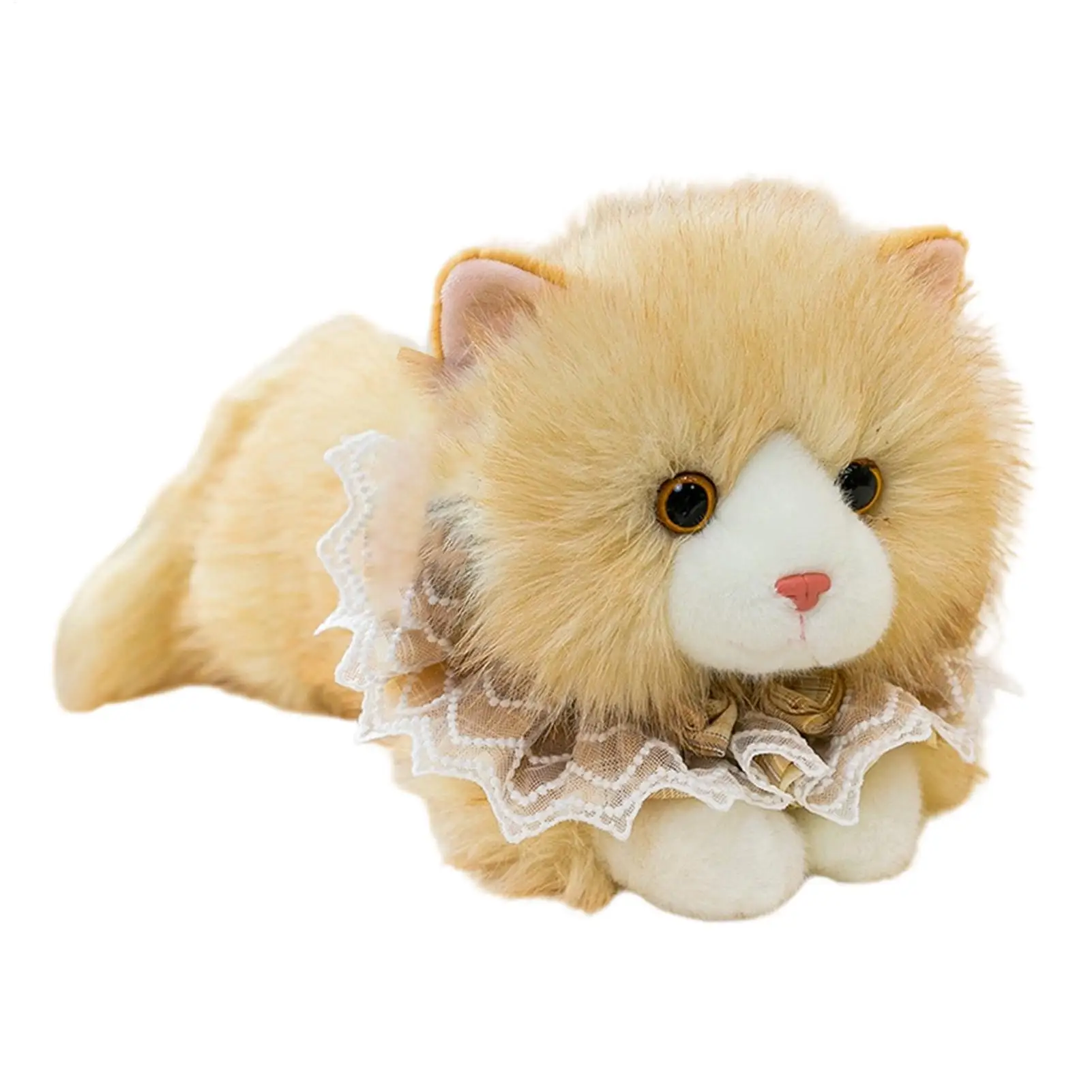 

Plush Cat 12inch Realistic Cute Soft Toy Stuffed Cat Plush For Kids For Home Office Dorm Car Sofa Living Room Bedroom Birthday
