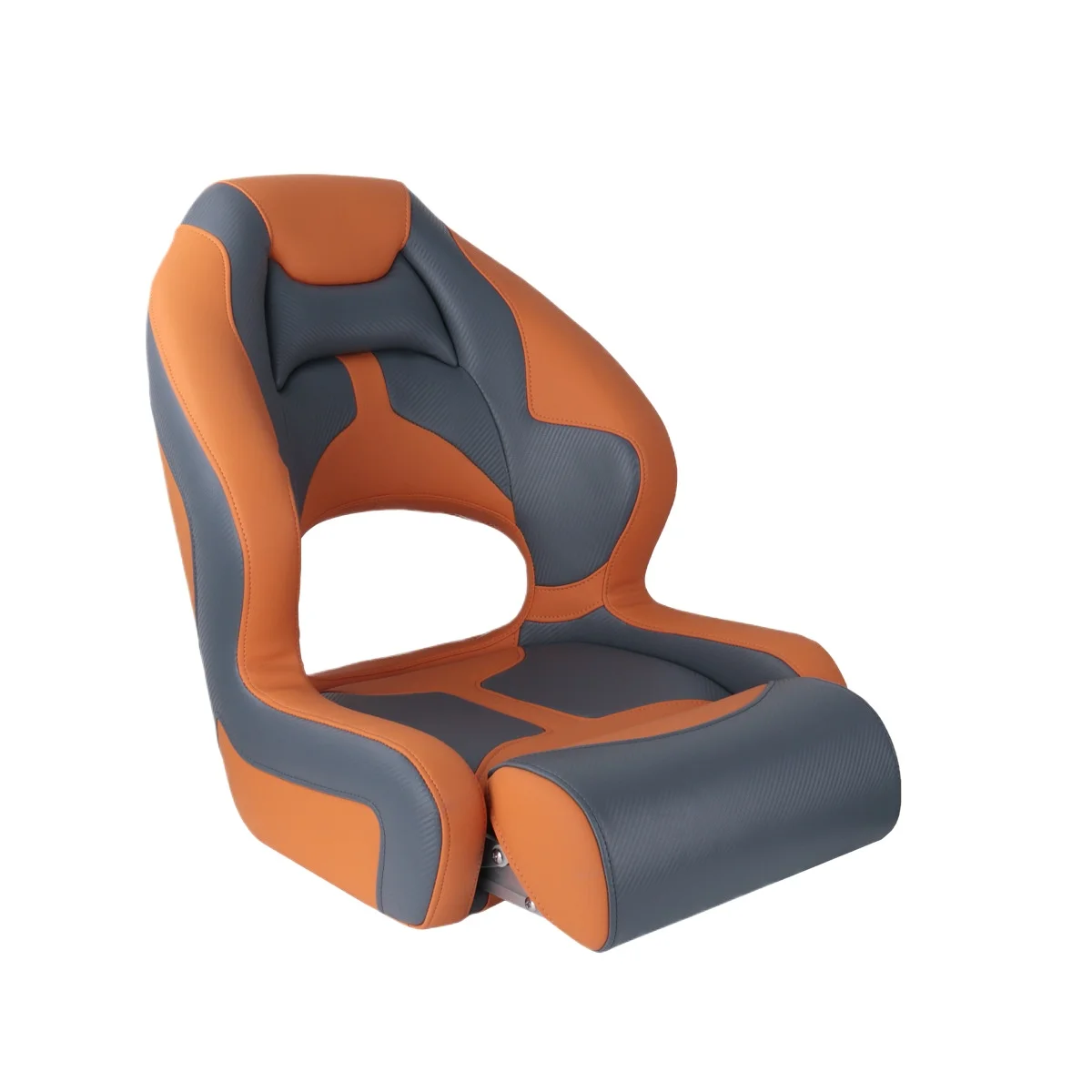 Deluxe Pro Winibo High Back Boat Seat with Hinge Premium Sports Flip up Captain Seat and Armrests