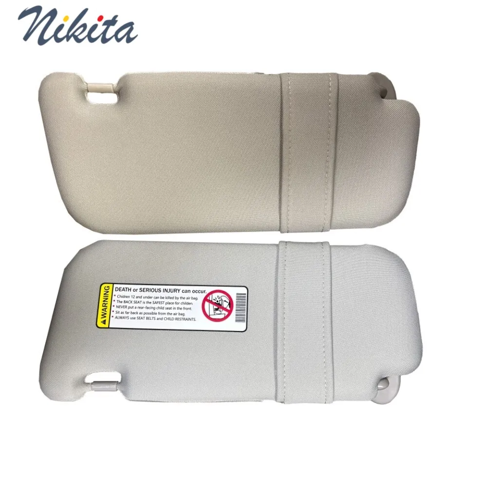 Visera solar para Toyota Corolla, color gris, Beige oscuro, lado izquierdo y derecho, lado del conductor, Material de tela para 2009, 2010, 2011,