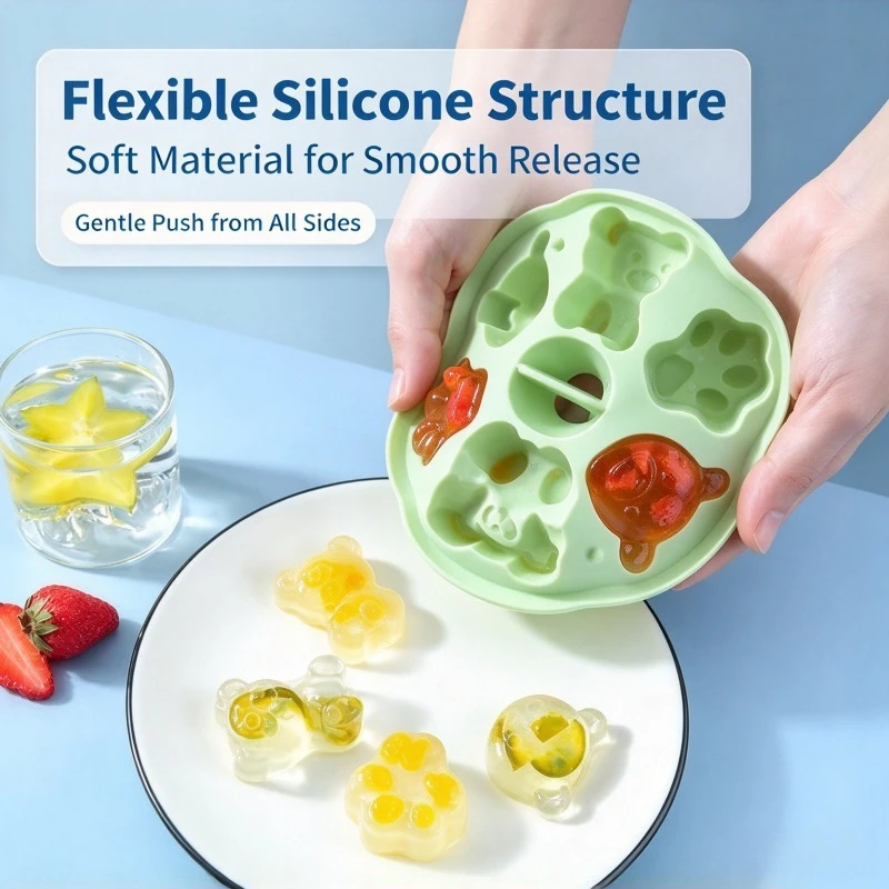 Silicone Cake Mold – Food Grade, High-Temp Resistant Steamer Tool for Baby Complementary Food & Snacks