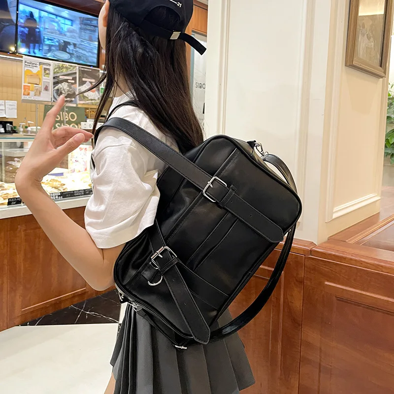 Japanese High School Girls Uniform JK Bag PU Leather Shoulder Bag Tote Itabag Back To School Handbags Crossbody Bags For Women