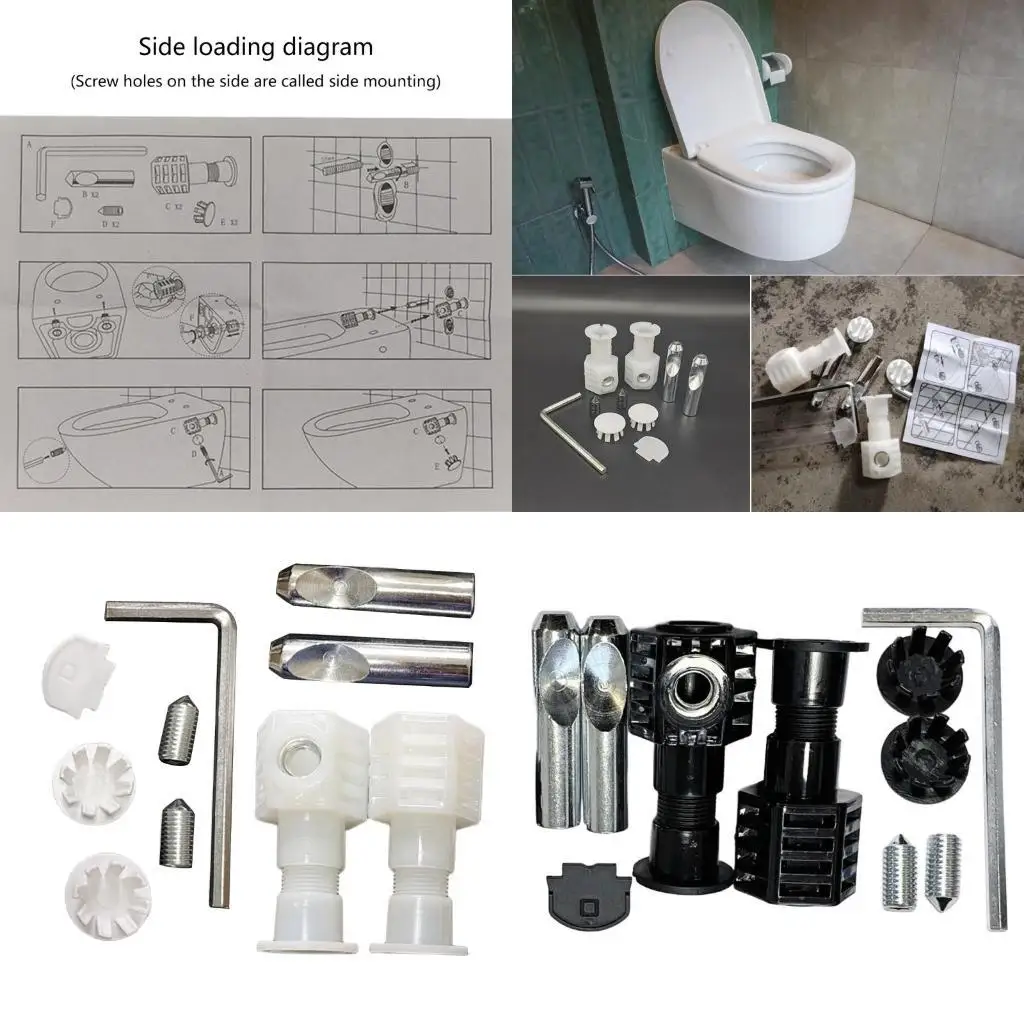 

652F Practical Toilet Mounting Screws Convenient for Home Renovations Daily Use