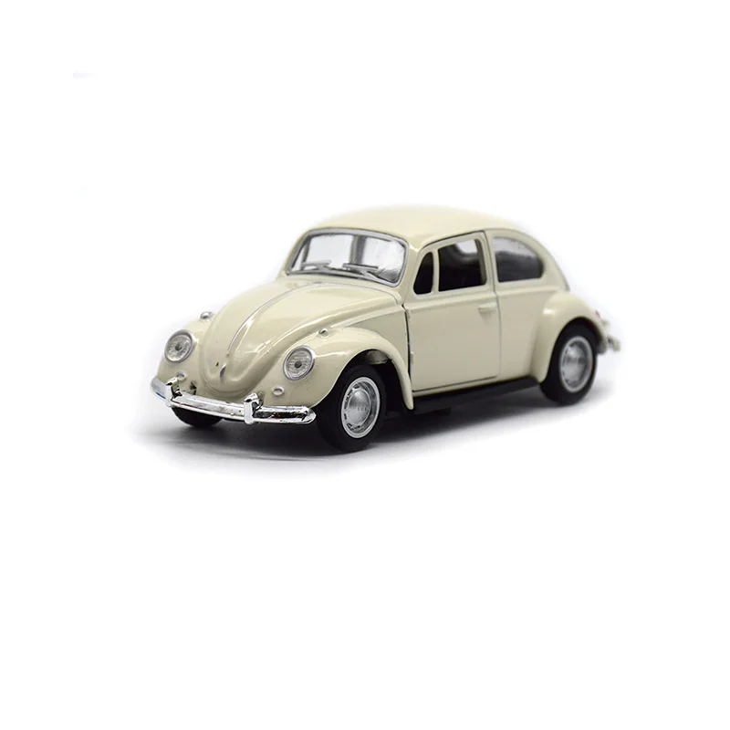 Modello di auto in lega Beetle Forza di apertura della porta vintage Giocattolo per bambini Decorazione torta per auto Accessori per il trasporto