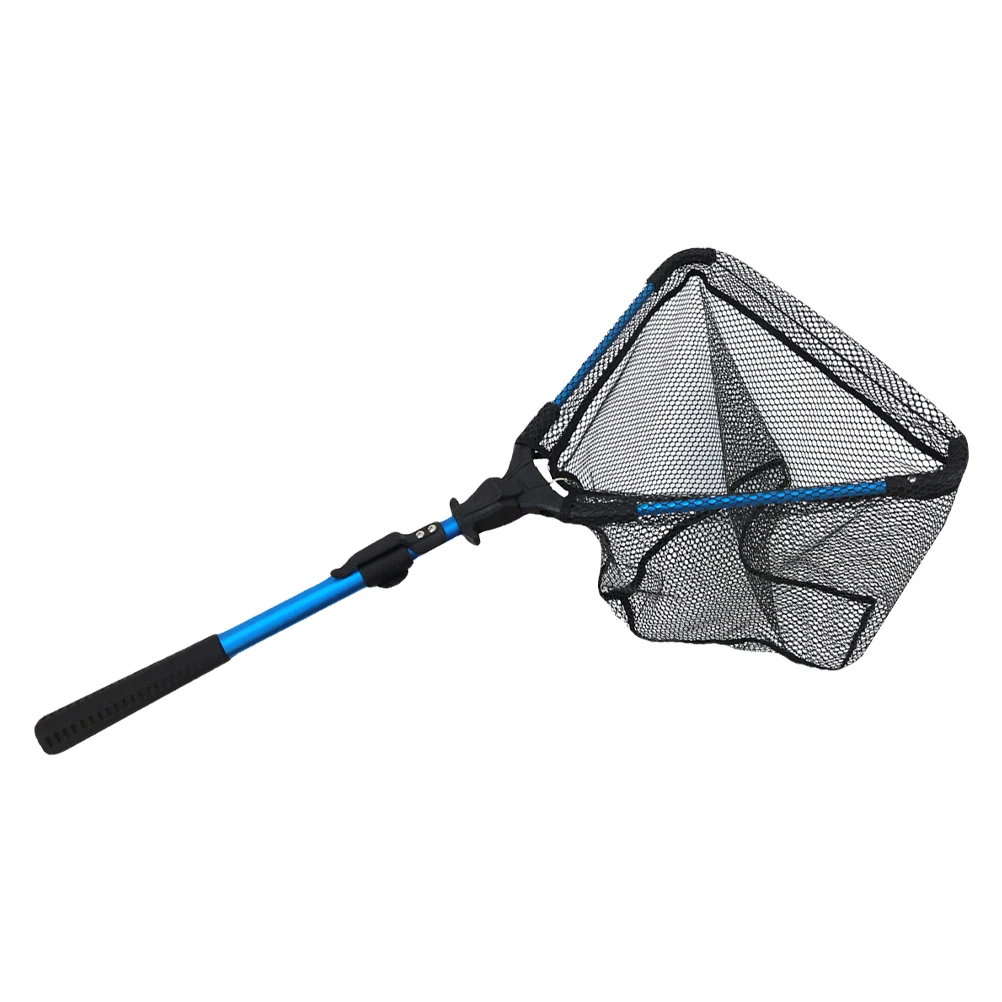 

Telescopic Fishing Net Aluminum Alloy Material Sturdy Durable Practical Catching Mesh Pond Creek Aquarium Fish Tank Tool