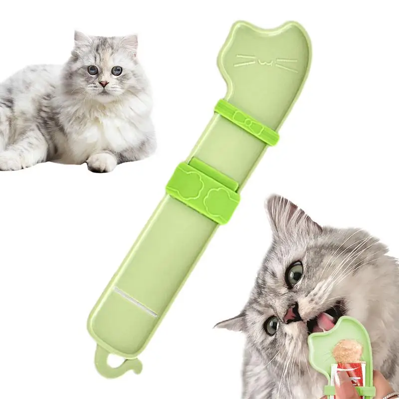 Cat Food Squeeze Spoon Hangable Scoop For Dogs Cats Wet Cat Food Storage Cat Wet Food Spoon With Groove Design For Cat Liquid