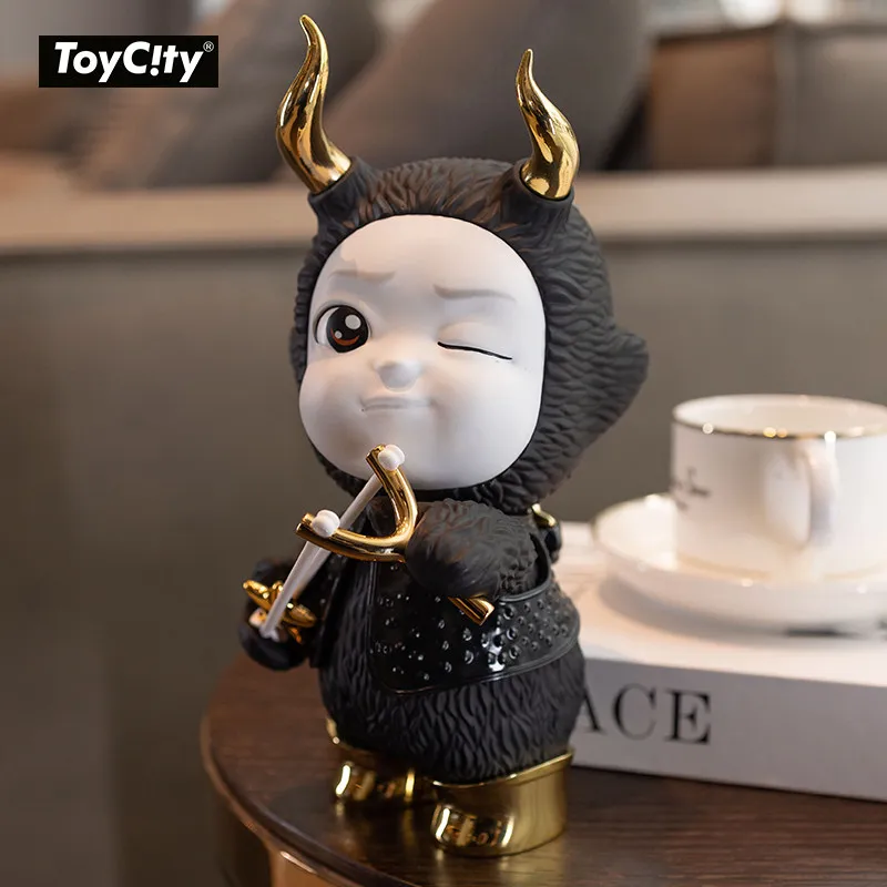 

Коллекционная фигурка ToyCity Angel Boy New Star Wish: модный декор для рабочего стола в черно-золото-розовых тонах, милый подарок для мальчиков и девочек
