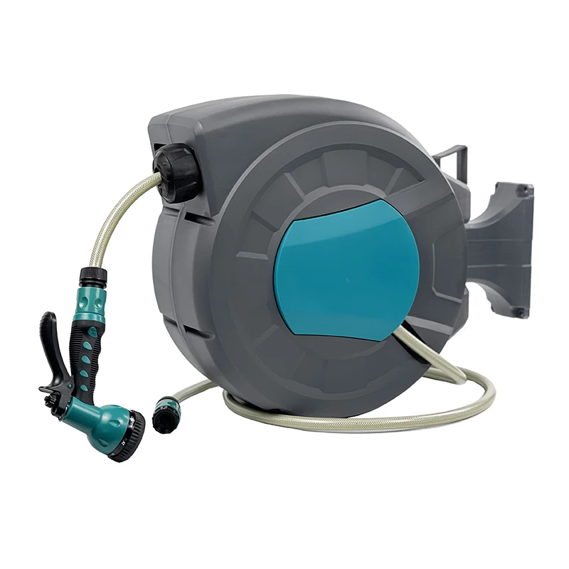 35M Automatic Retractable Garden Hose Reel 1/2 Inch Heavy Duty