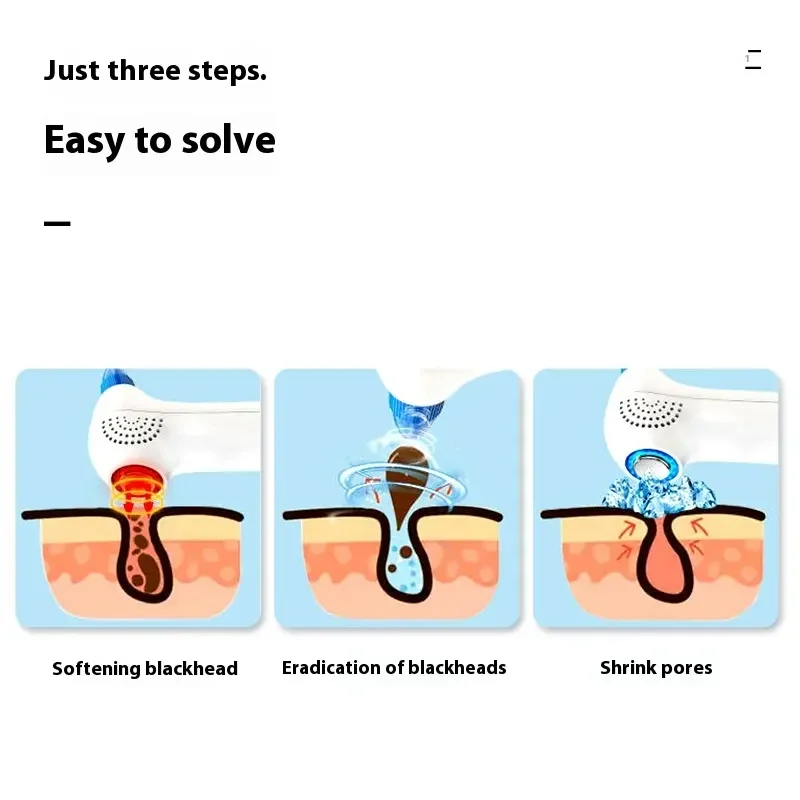 2025 Dispositivo de belleza frío caliente del limpiador eléctrico de poros de espinillas del uso en el hogar