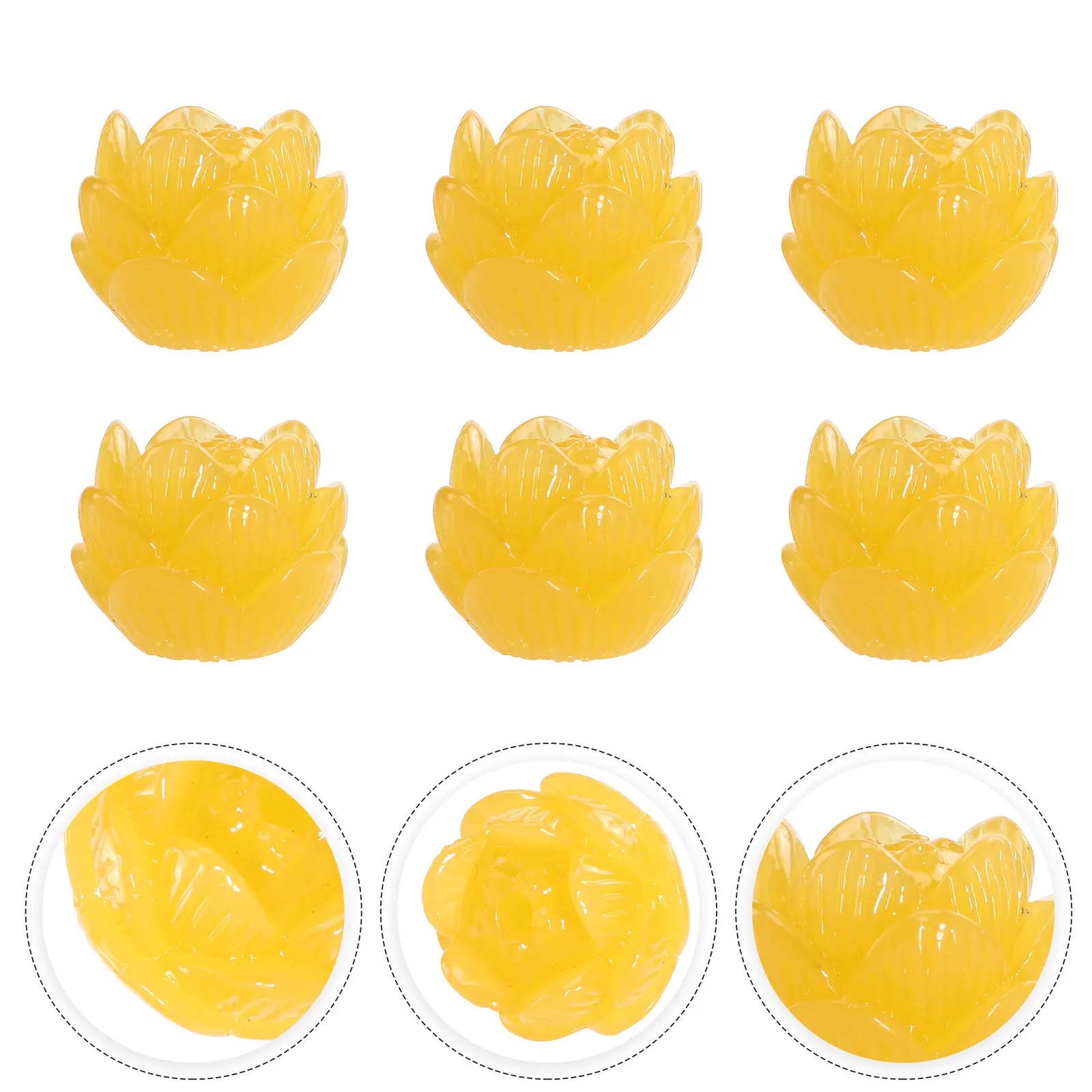 36 قطعة الراتنج لوتس الخرز إكسسوارات ستائر الباب الزخرفية DIY بها بنفسك الخرز للمنزل فندق مطعم الحرف إكسسوارات ستائر الباب #3