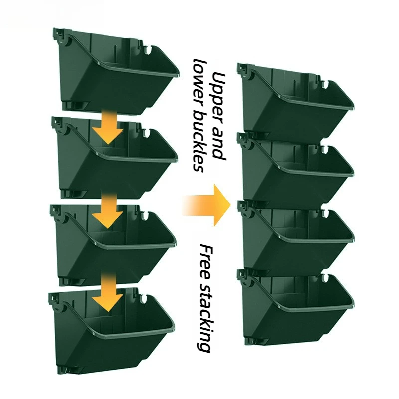 Garden Plant Walls Flower Pots Wall Mounted Forest Box Vertical Stereoscopic Planting Box Containers Horticultural Planters Pot