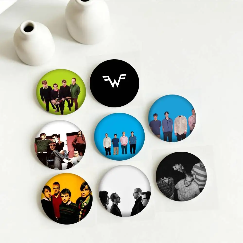 The Band Weezer Rivers 25 32 44 58 75mm Badges Personalized Round Brooches Pins Accessory Gift
