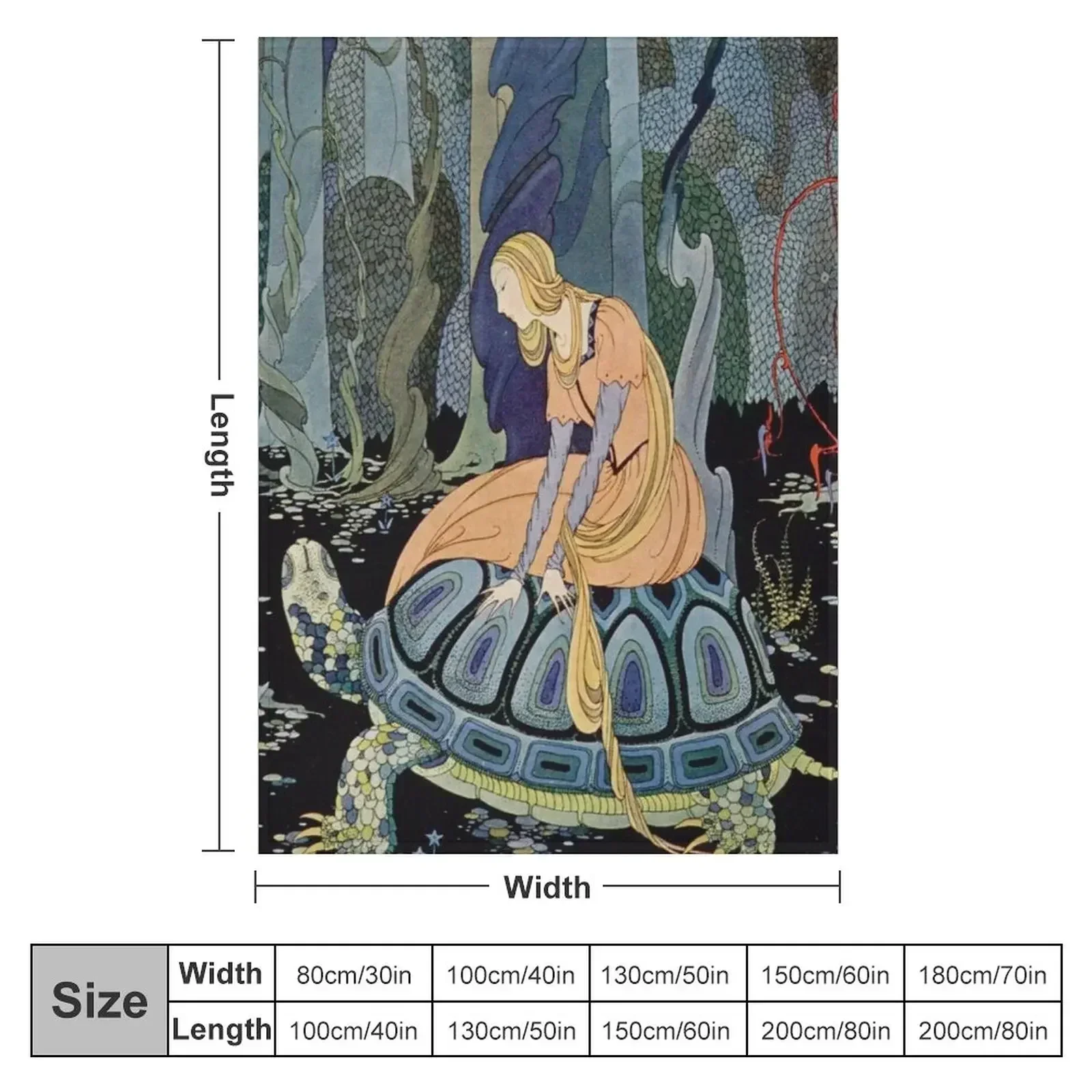 Virginia Frances Sterrett - Passing through the forest Throw Blanket couch cozy soft plush fuzzy picnic outdoor blanket