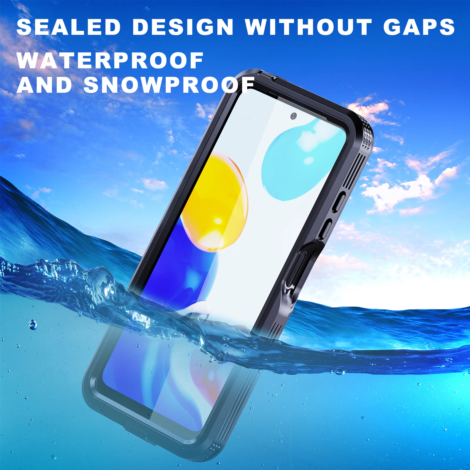 

Redmi Note 12 11s 11E IP68 Waterproof Case for Xiaomi Redmi Note 11 Pro Case Diving 360 Protect Note12 11s Note 9 11 Pro Fundas